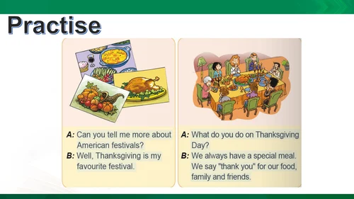 Module 4 Unit 1 Thanksgiving is my favourite festi