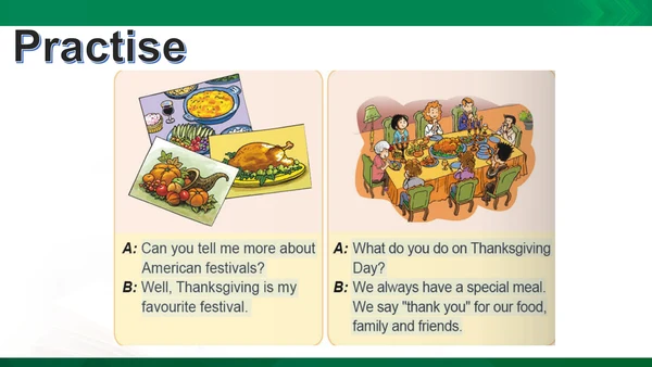 Module 4 Unit 1 Thanksgiving is my favourite festi