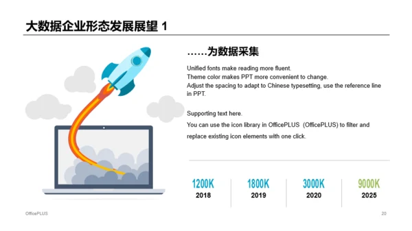 多色插画风互联网+大数据主题毕业答辩PPT素材下载