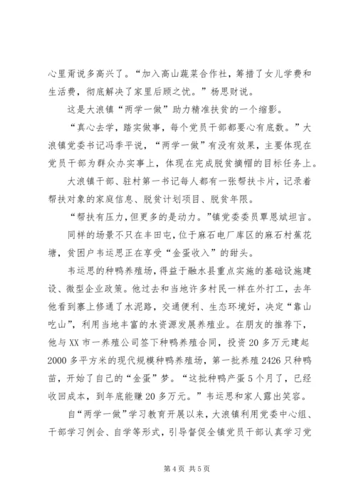 学习两学一做精准扶贫心得体会.docx