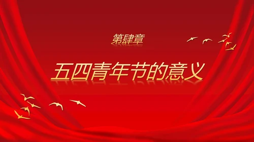 五四运动青年节科普ppt模板