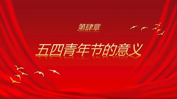 五四运动青年节科普ppt模板