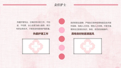 唯美粉色医疗医生护士护理动态ppt模板
