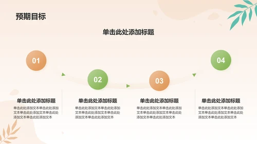 绿色简约风金融项目进度汇报PPT模板