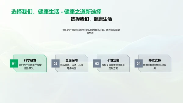 医疗保健产品推广PPT模板