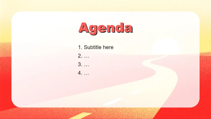 红色插画风大学生职业规划PPT主题模板