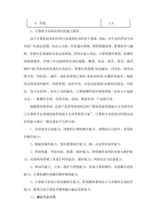 计算机应用专业人才岗位需求分析调研报告.docx