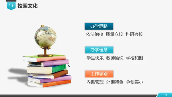 学校招生简章评优自评汇报PPT模板