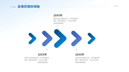 商务通用公司发展历程时间轴图表PPT