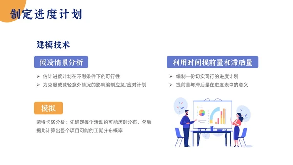 简约项目时间管理PPT模板pmp项目管理（补充）
