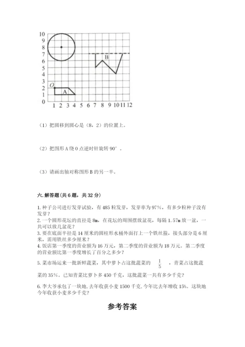 2022人教版六年级上册数学期末测试卷【典优】.docx