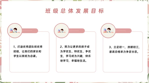 初中期中期末家长会ppt