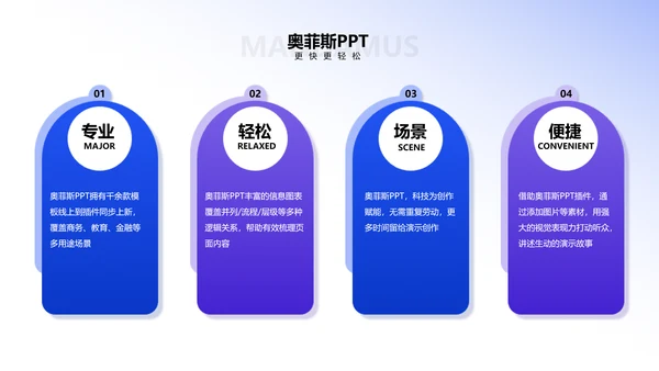 扁平插画风蓝色转正答辩