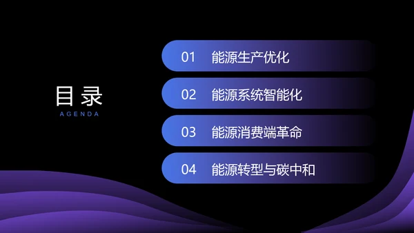 蓝色科技风人工智能与能源行业研究PPT模板