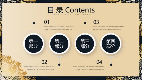 高端尊贵大气餐厅创业项目计划书动态PPT