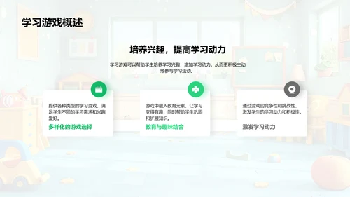 学习游戏高效指南PPT模板