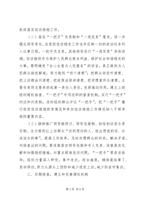 信访维稳工作经验交流材料.docx