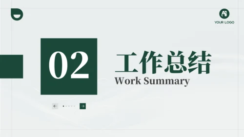 深绿色电力年度工作汇报商务通用ppt模板