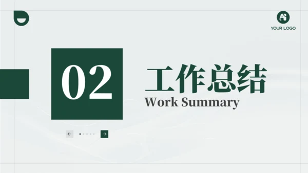 深绿色电力年度工作汇报商务通用ppt模板