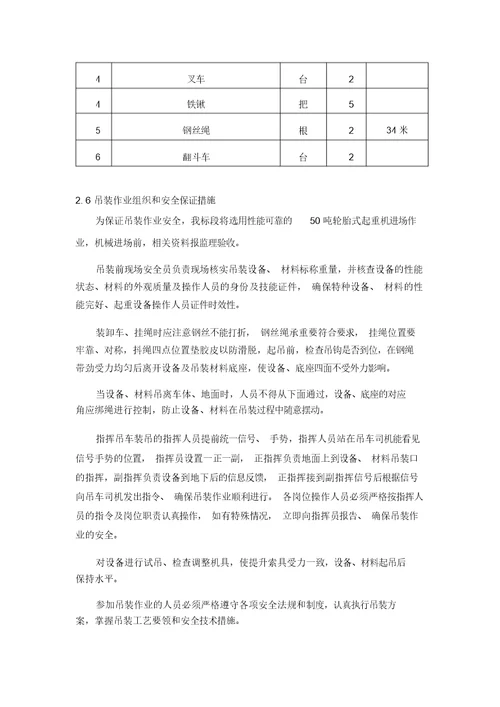 地铁站材料吊装运输专项施工方案