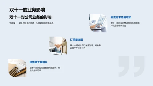 双十一人力挑战应对PPT模板