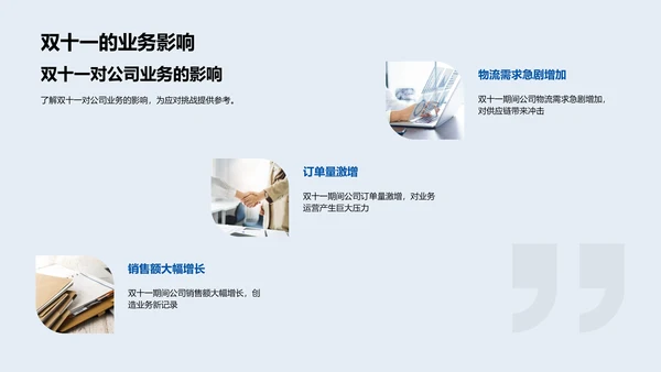 双十一人力挑战应对PPT模板
