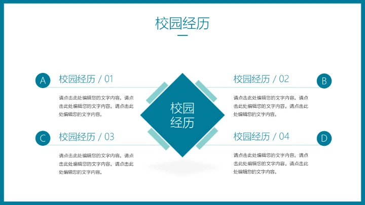 研究生复试简历面试个人介绍通用PPT模版