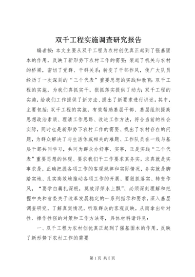 双千工程实施调查研究报告.docx