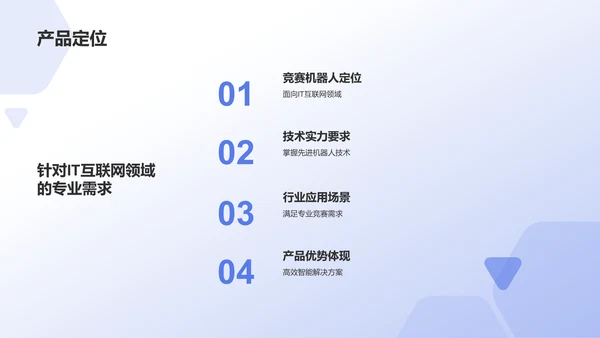 蓝色科技风机器人竞赛方案PPT模板