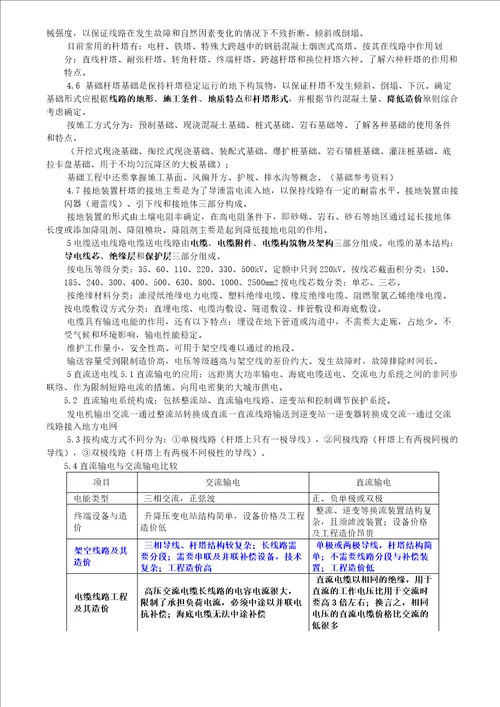 电力造价预算员培训资料线路专业