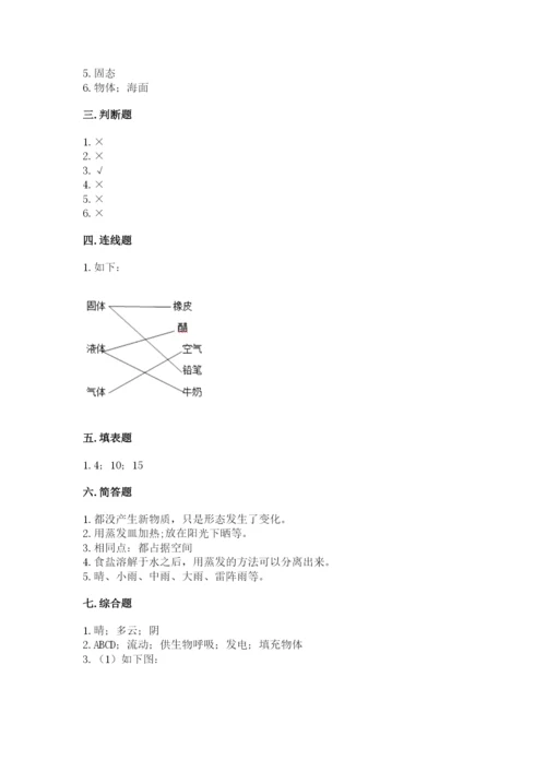 教科版小学三年级上册科学期末测试卷（名师系列）.docx