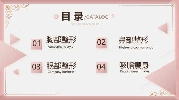 微整形项目介绍工作总结汇报动态PPT