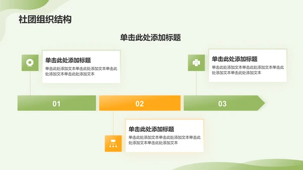 绿色插画风大学社团招新PPT模板