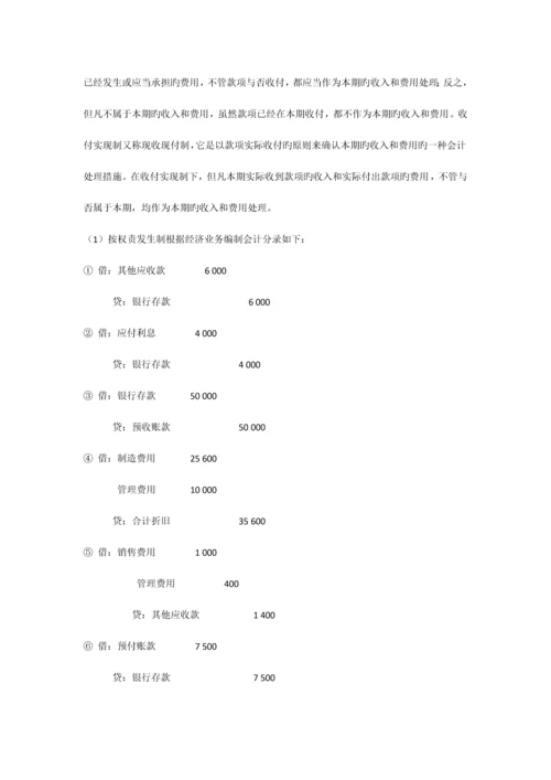 2023年中央电大成本会计形成性考核作业作业一答案.docx