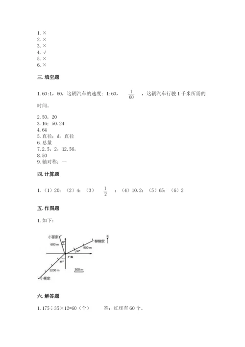 小学数学六年级上册期末考试试卷精品【典优】.docx