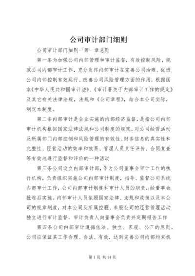 公司审计部门细则.docx