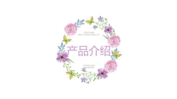 水彩风公司产品介绍宣传通用PPT动态模板