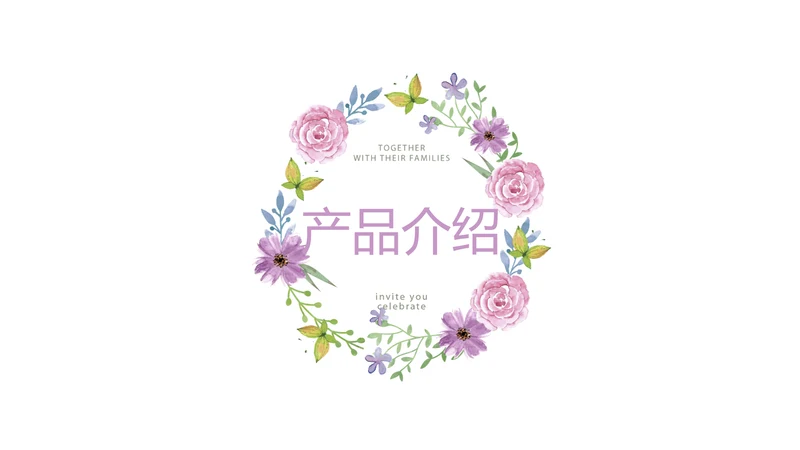 水彩风公司产品介绍宣传通用PPT动态模板