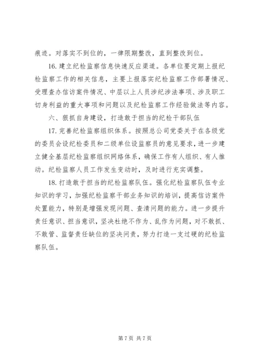 公司XX年纪检监察工作要点 (2).docx