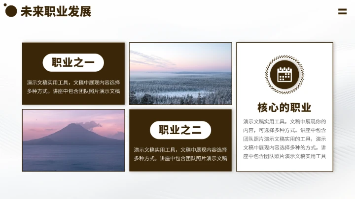 黄灰色大学生职业生涯规划PPT模板