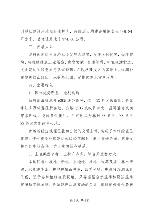 乡镇总体规划政府审批会议汇报材料.docx