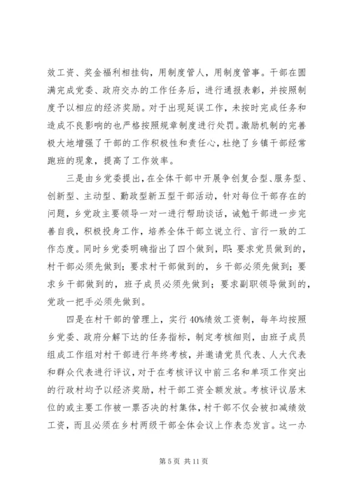 乡镇职能转变调研报告.docx