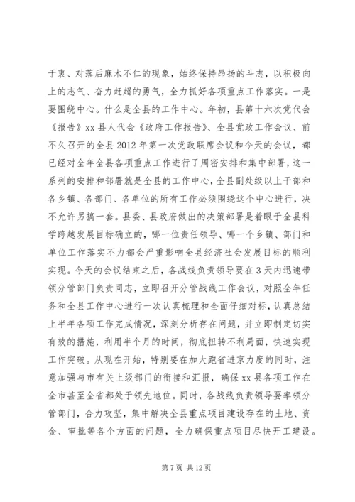 县委书记在全县重点工作推进会上的讲话.docx