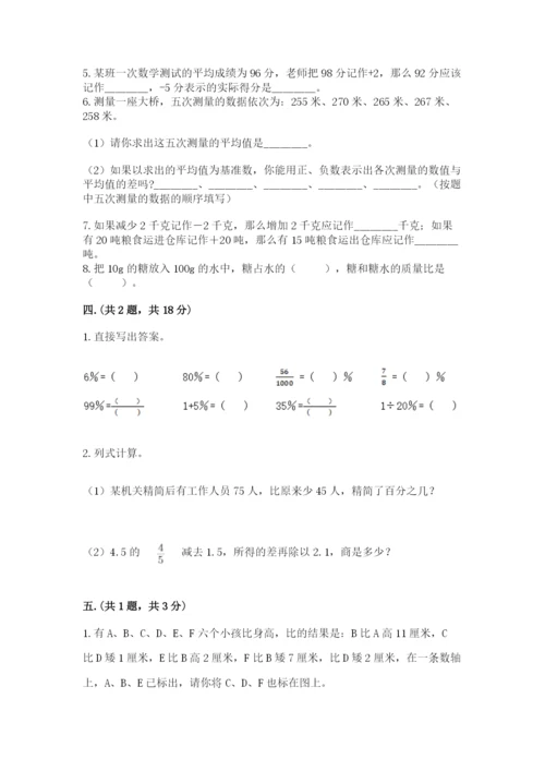 苏教版六年级数学小升初试卷附参考答案【考试直接用】.docx