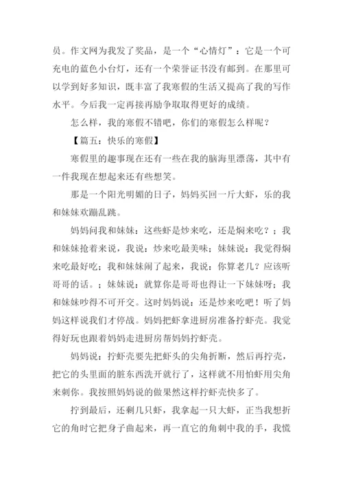 快乐的寒假作文500字.docx