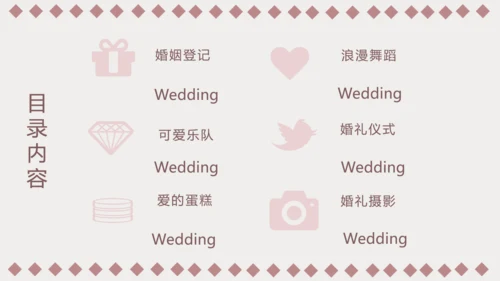 粉色浪漫婚礼策划婚庆公司宣传PPT模板