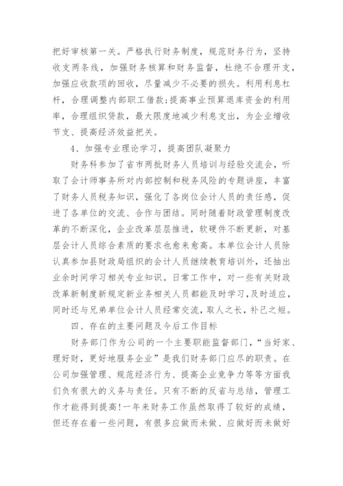 公司财务工作情况汇报.docx