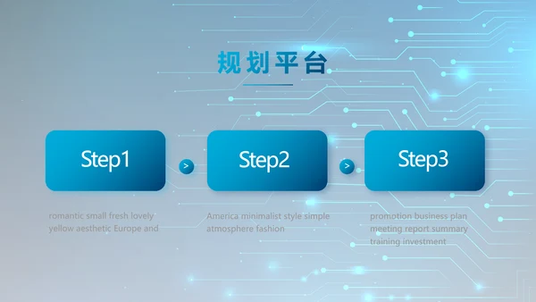 蓝色电子数码科技年终工作总结PPT
