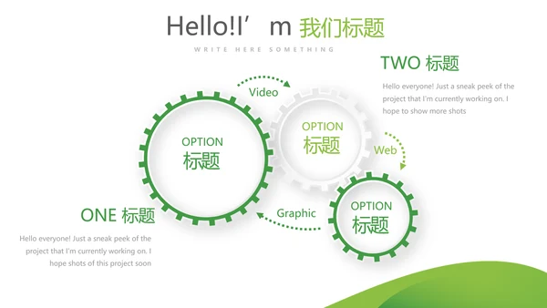 绿色清新医疗学术报告动态PPT