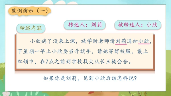 【核心素养】部编版语文四年级下册-第一单元 口语交际：转述（课件）